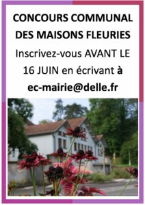 Concours communal des maisons fleuries : Inscrivez-vous !